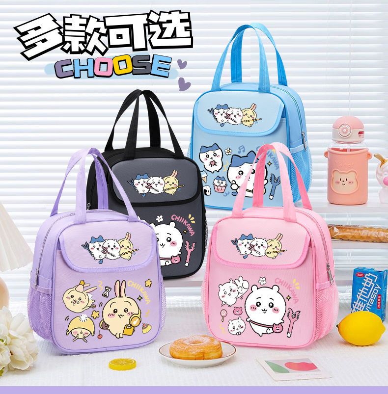 Tote Bag Sublimation - Chiikawas Isolierte Lunch-Tasche mit Großer Kapazität,