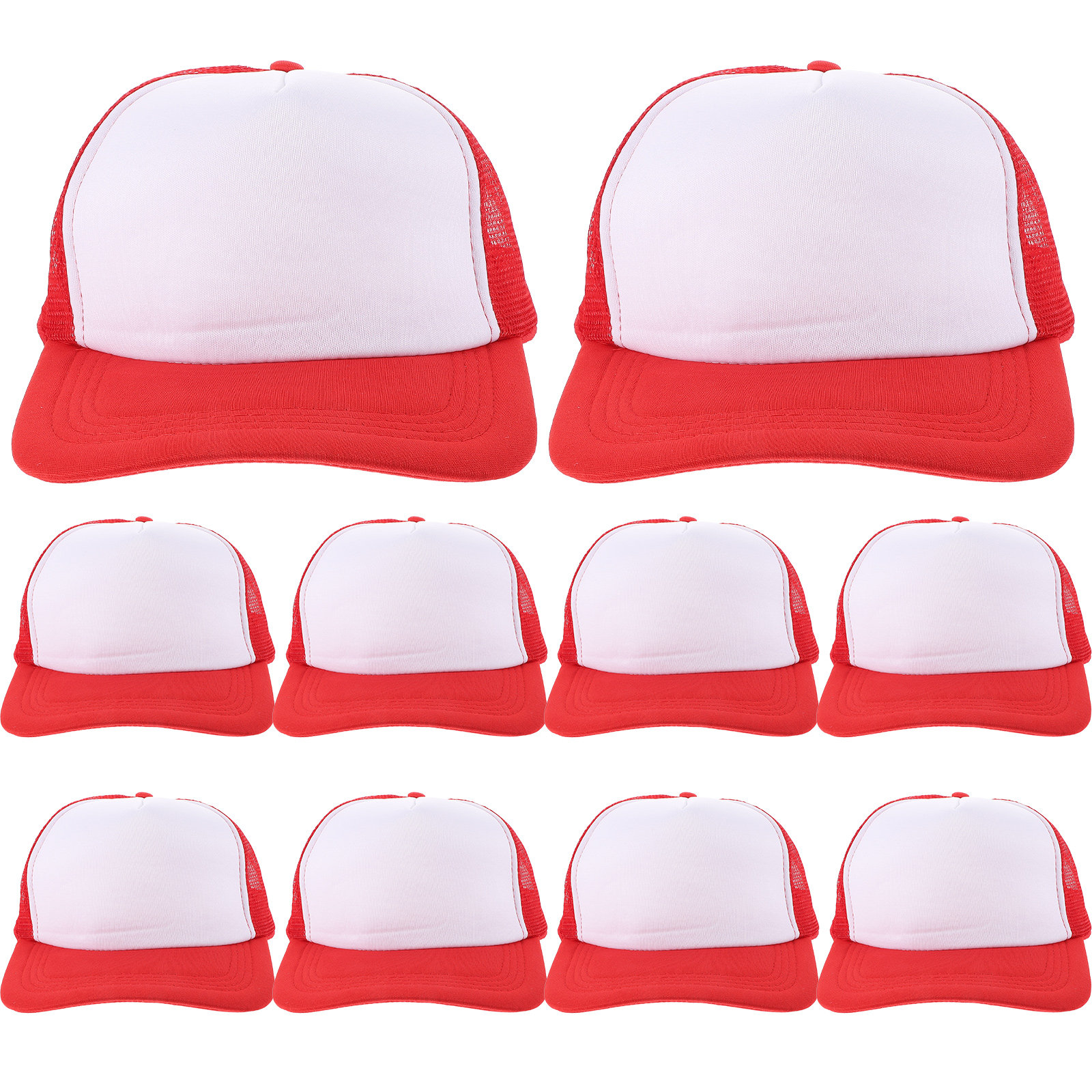 Hat Sublimation Blank - 10 Stück leere Baseballkappen aus Mesh,