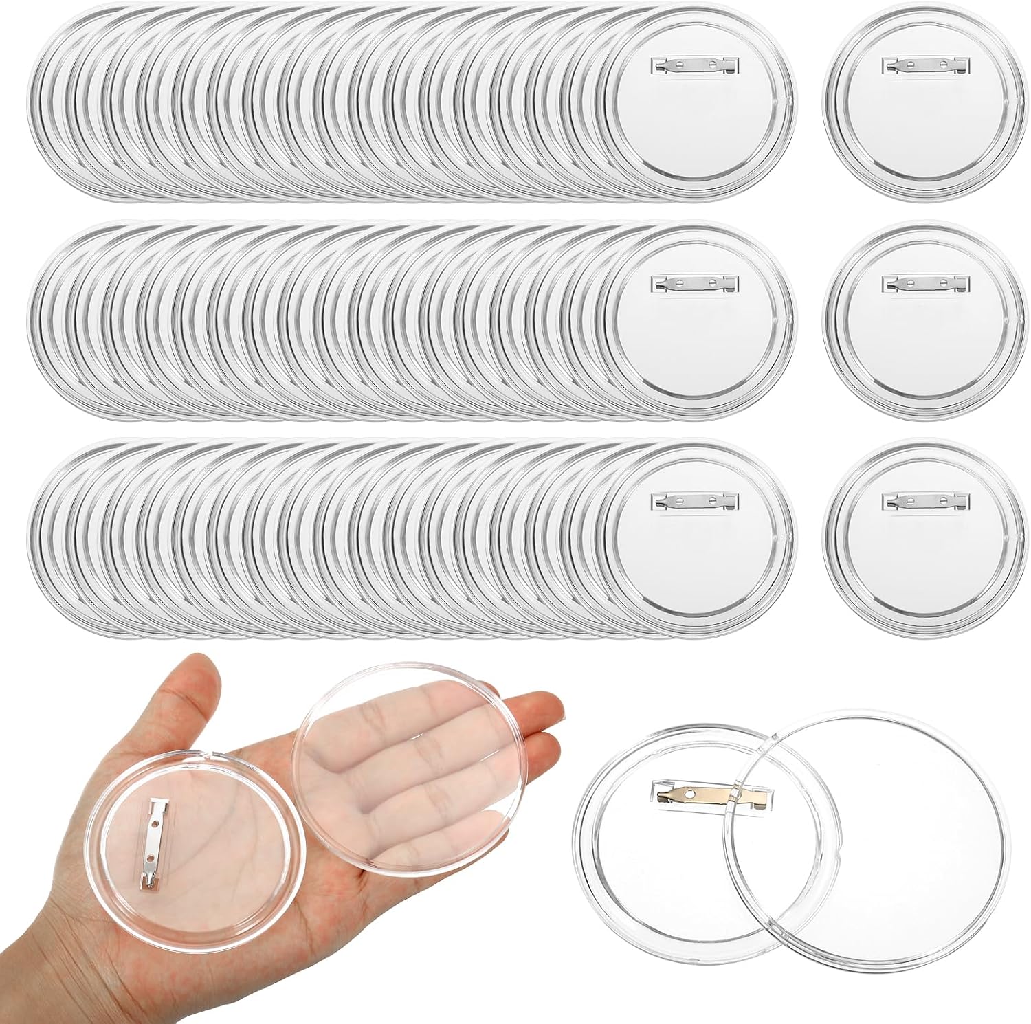 Button Badge Blank - Acryl Kreis Abzeichen Herstellung Kit Pin