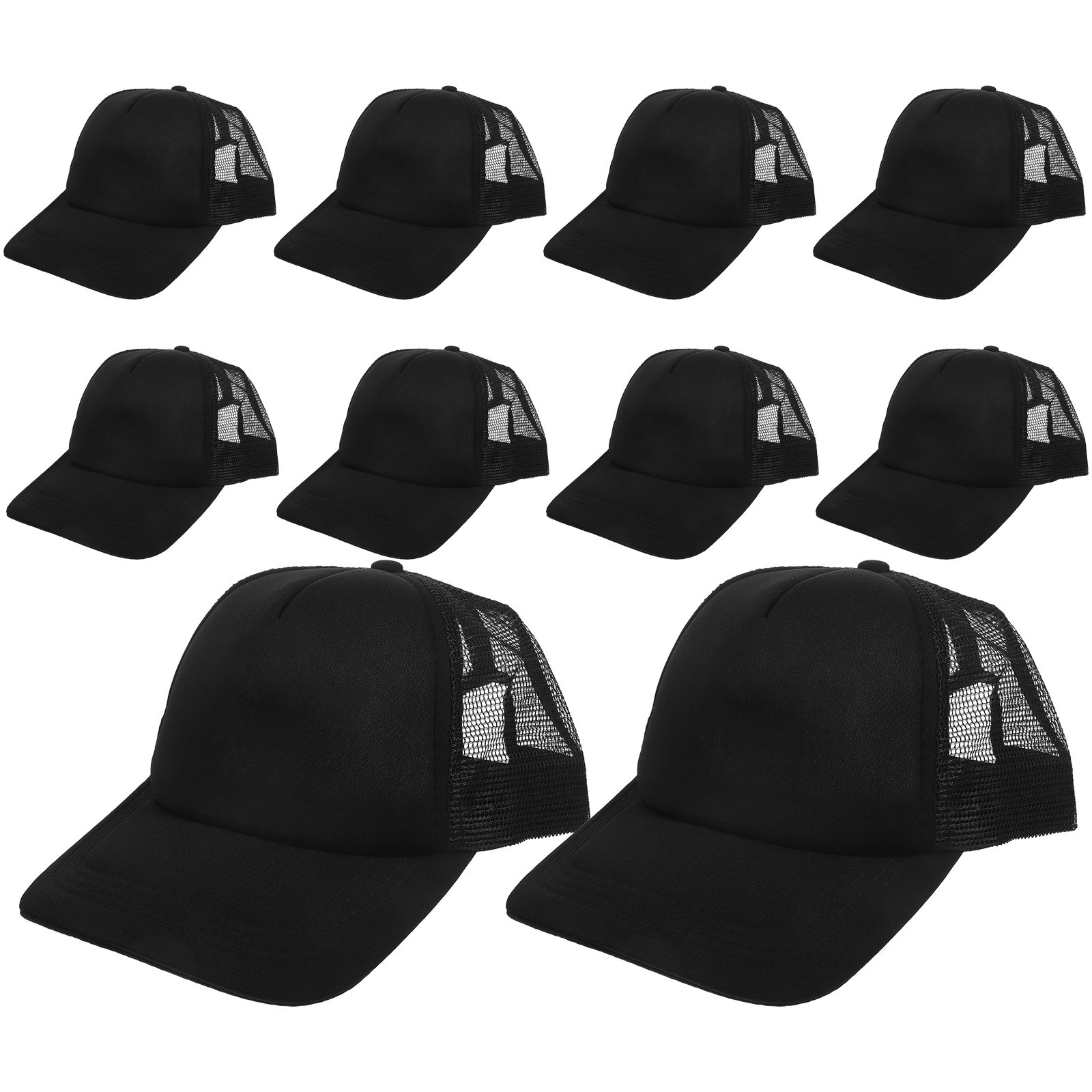 Hat Sublimation Blank - 10 Stück Baseballkappen aus Mesh, Sublimationsrohlinge,