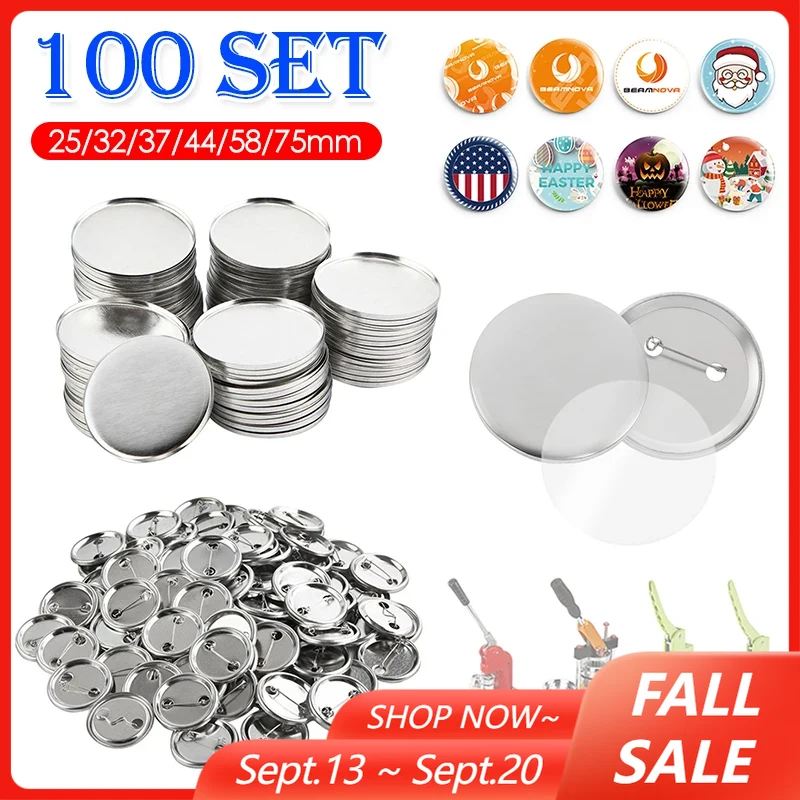 100Set leere Abzeichen Pin But – Button Badge Blank Bewertung und Preis