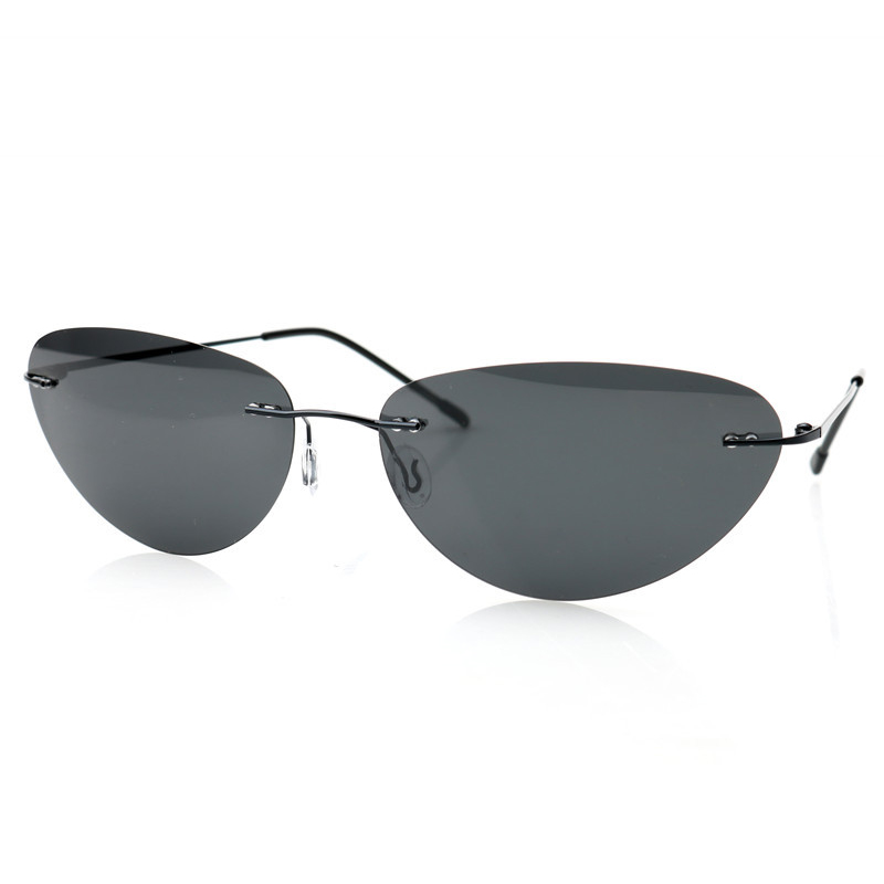 Modische randlose Sonnenbrille – Metal Photo Panel Bewertung und Preis